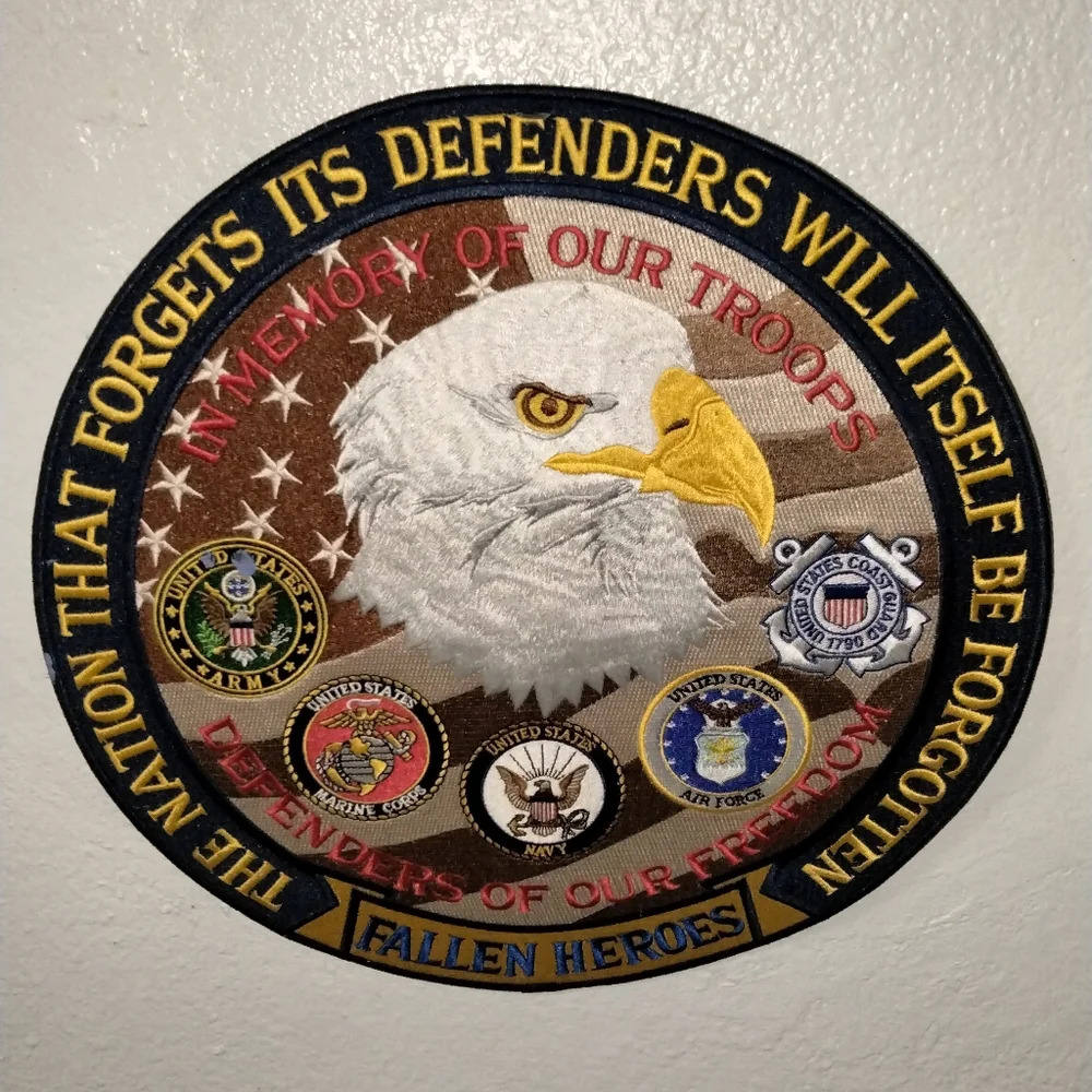 Huge iron on military patch